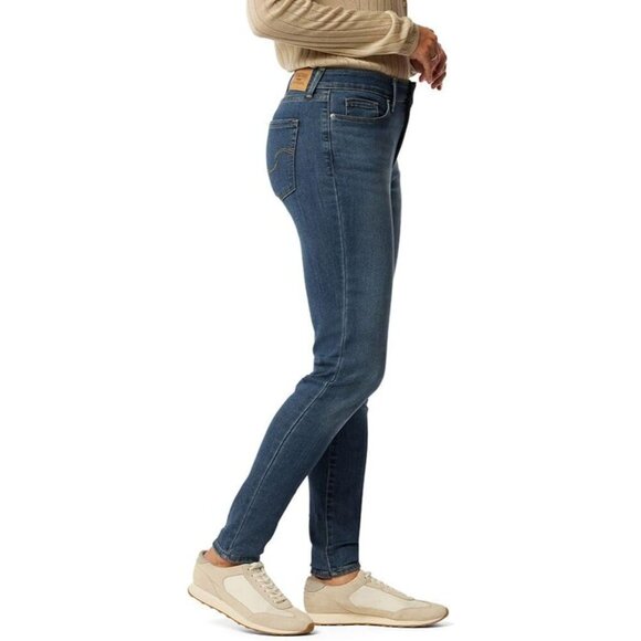 Women’s Skinny Jeans Medium Stretch Faded Memory Plus Size Comfortable Fit - Picture 2 of 4